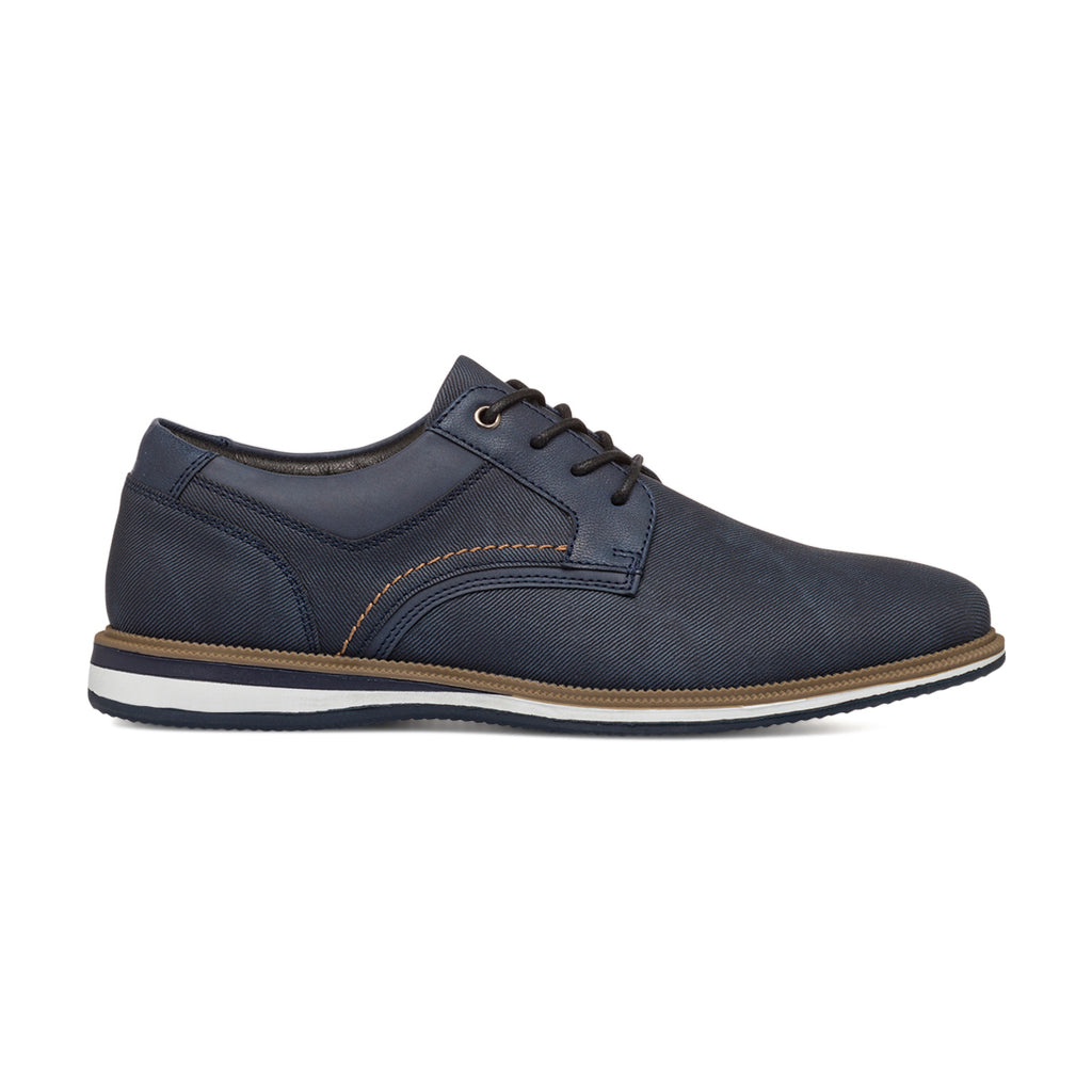 Stringate oxford casual blu da uomo Riflessi Urbani