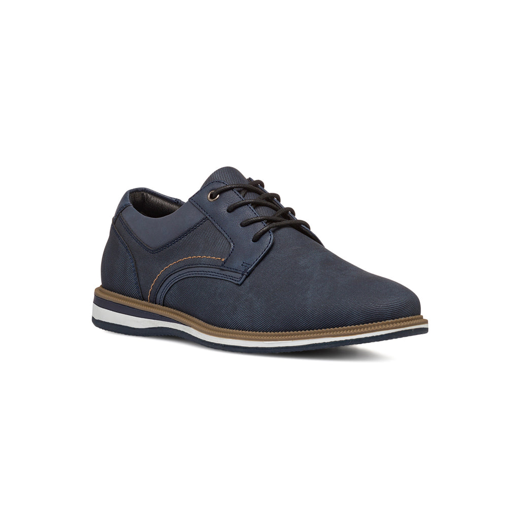 Stringate oxford casual blu da uomo Riflessi Urbani