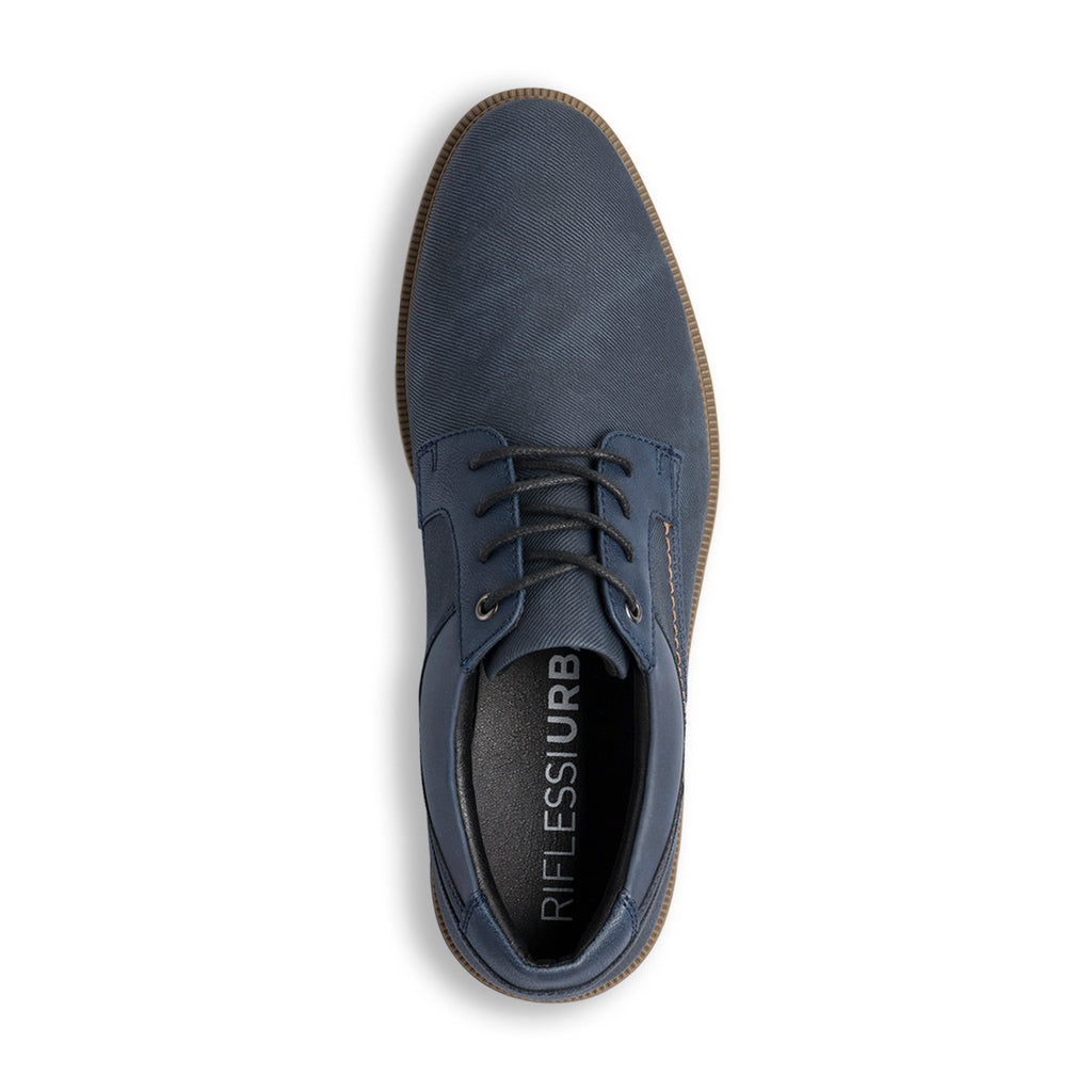 Stringate oxford casual blu da uomo Riflessi Urbani