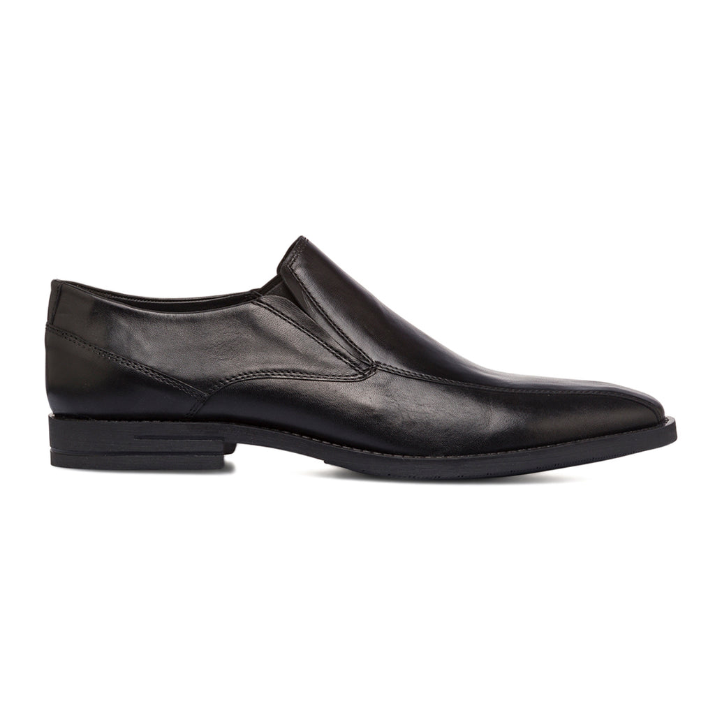 Scarpe eleganti da uomo nere in pelle senza allacciatura La Cuoieria
