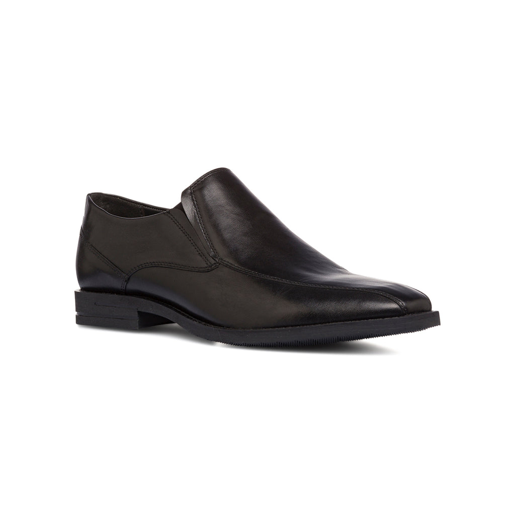 Scarpe eleganti da uomo nere in pelle senza allacciatura La Cuoieria