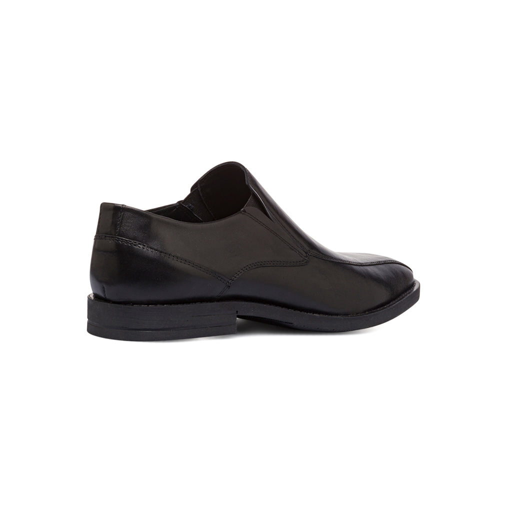 Scarpe eleganti da uomo nere in pelle senza allacciatura La Cuoieria