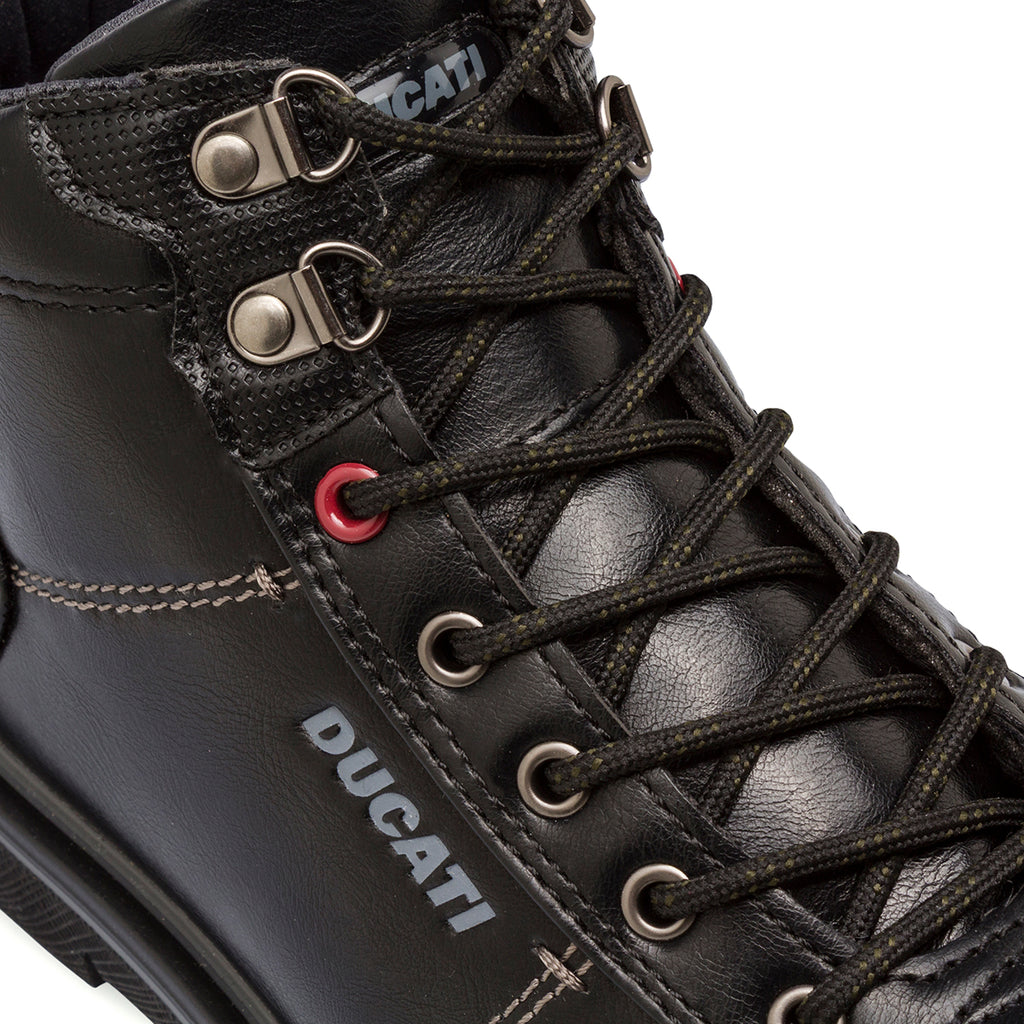 Stivaletti neri da uomo con logo laterale  Ducati