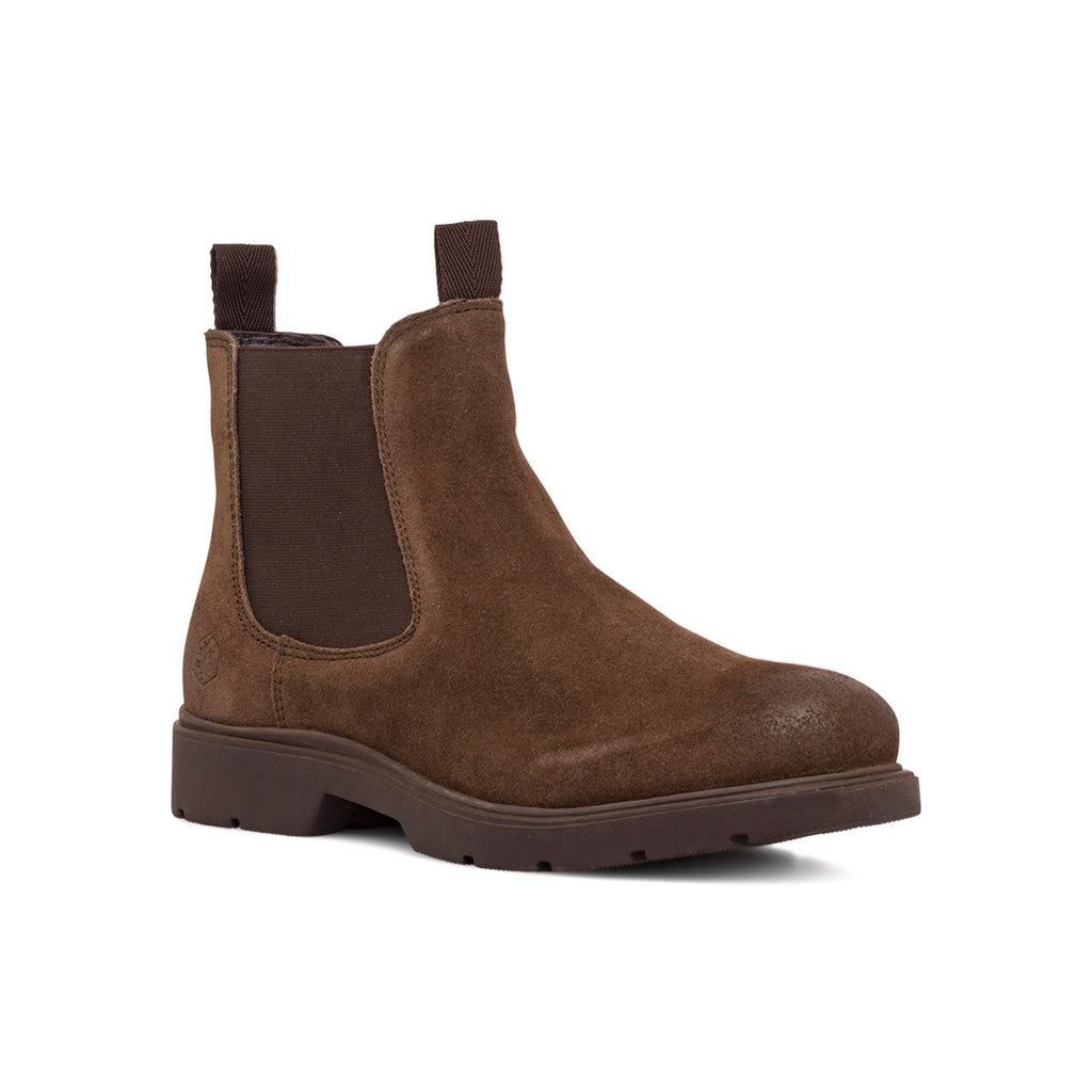 Stivaletti da uomo marroni in pelle scamosciata Lumberjack