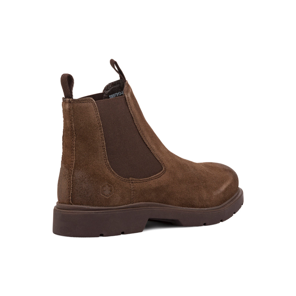 Stivaletti da uomo marroni in pelle scamosciata Lumberjack