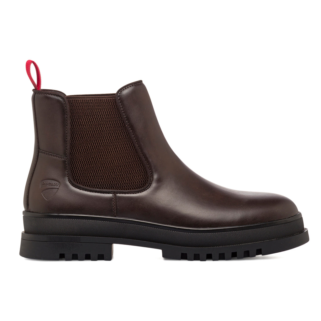 Chelsea Boot da uomo marroni con suola carrarmato Ducati