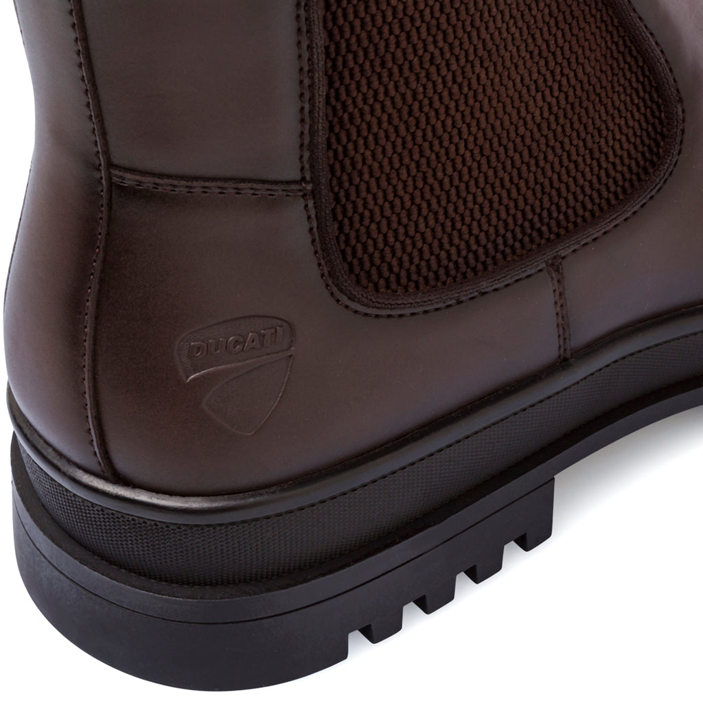 Chelsea Boot da uomo marroni con suola carrarmato Ducati