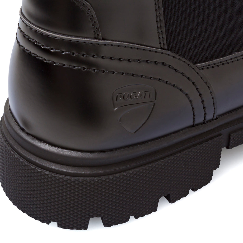 Sivaletti Chelsea da uomo neri Ducati con suola chunky