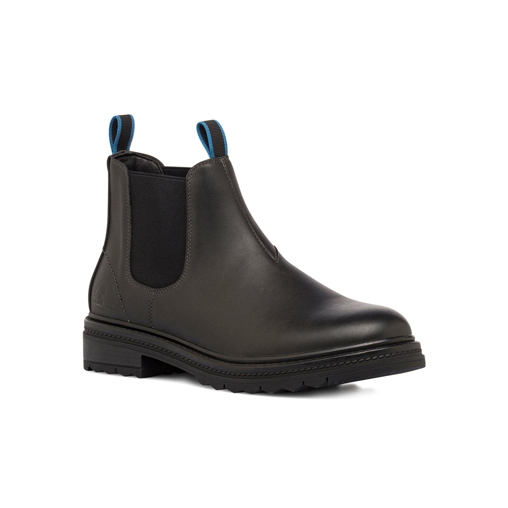 Stivaletti Chelsea da uomo Navigare marroni con linguette blu