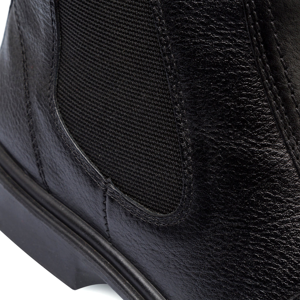 Stivaletti comfort neri da uomo in pelle P Soft