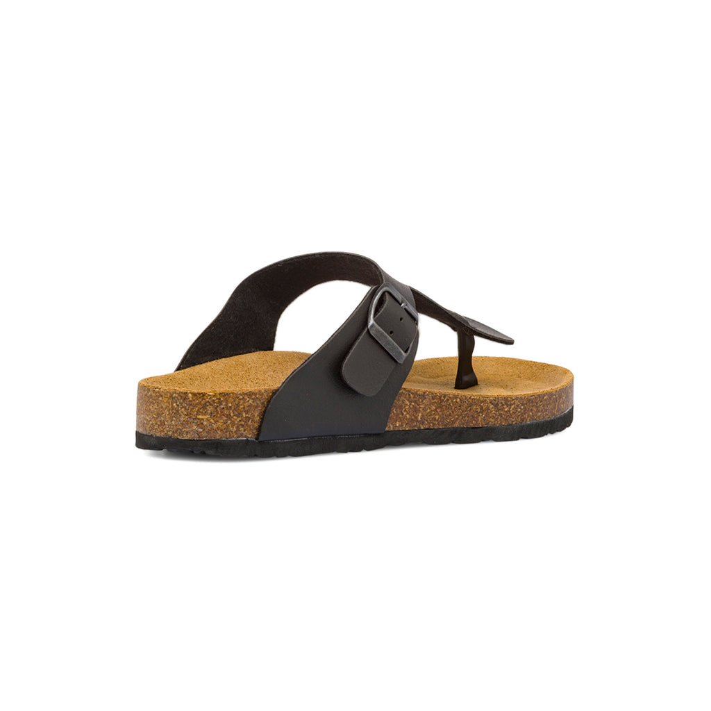 Ciabatte infradito nere da Uomo con sottopiede in pelle Riflessi Urbani