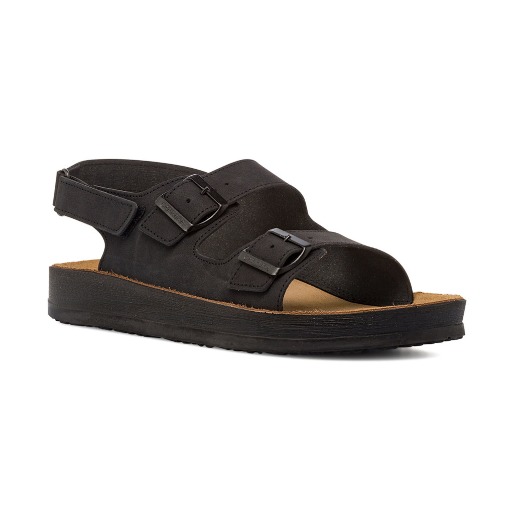 Ciabatte nere da Uomo con sottopiede in pelle e fibbie Carrera Jeans