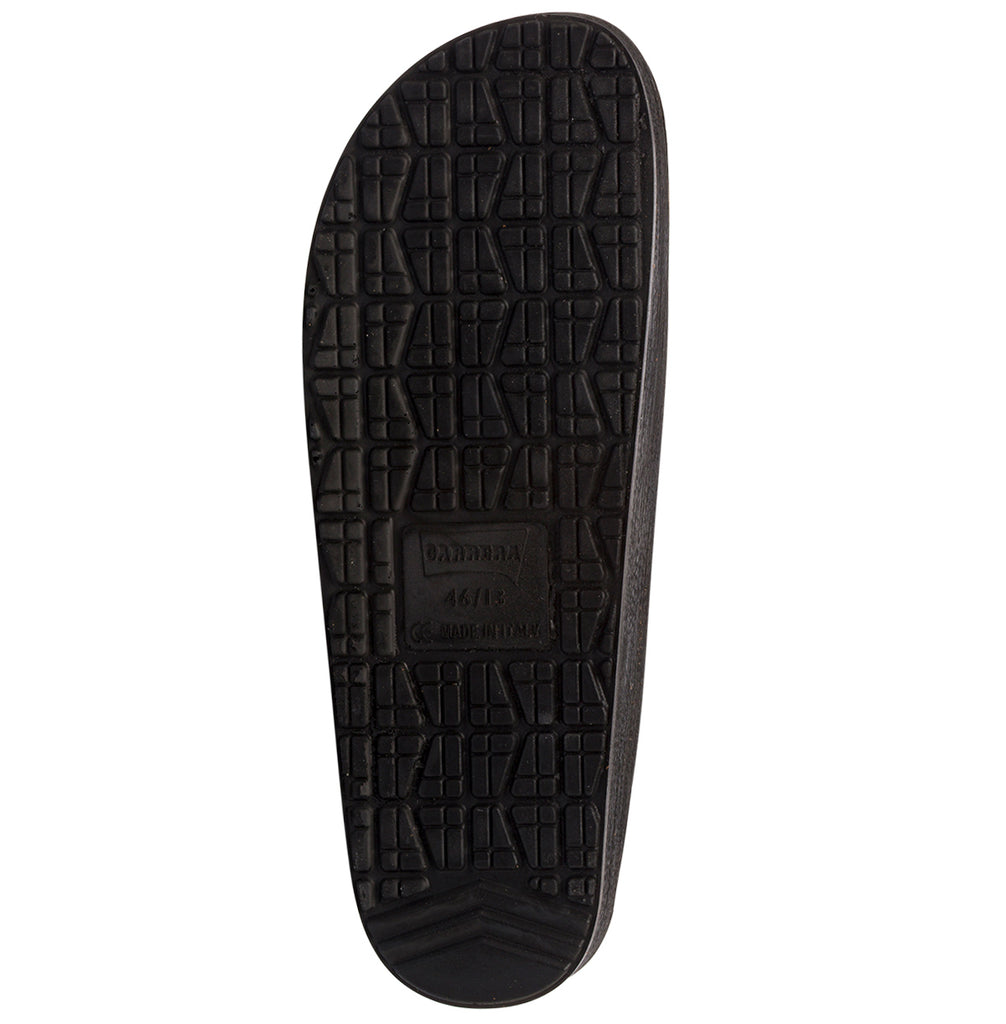 Ciabatte nere da Uomo con sottopiede in pelle e fibbie Carrera Jeans