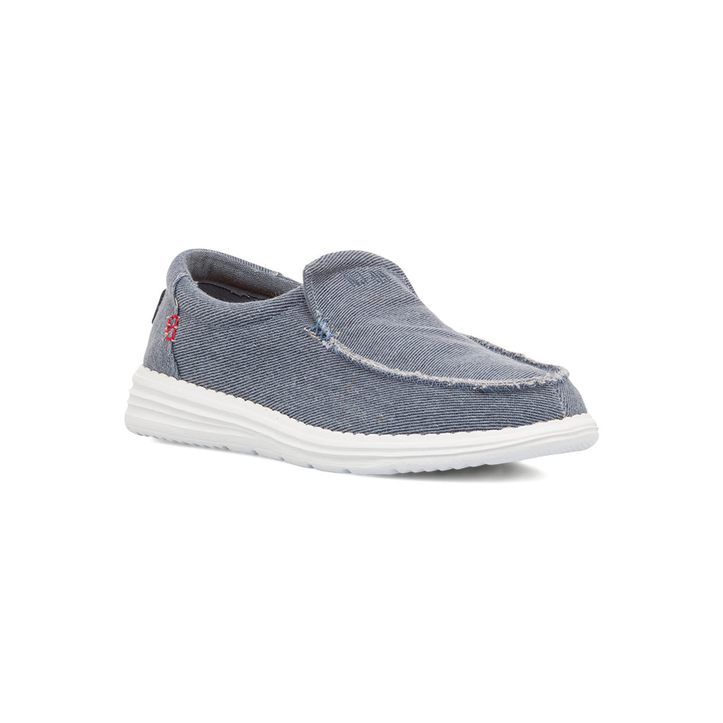 Mocassini slip-on in tessuto blu jeans Nautica Jeans