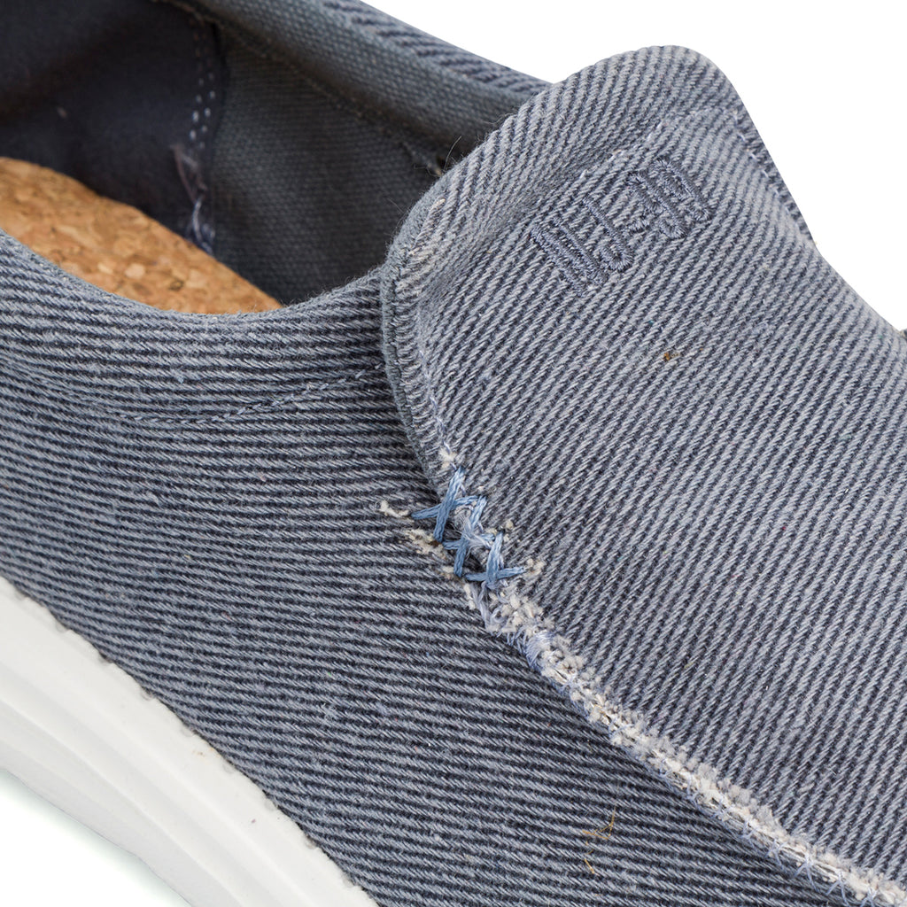 Mocassini slip-on in tessuto blu jeans Nautica Jeans