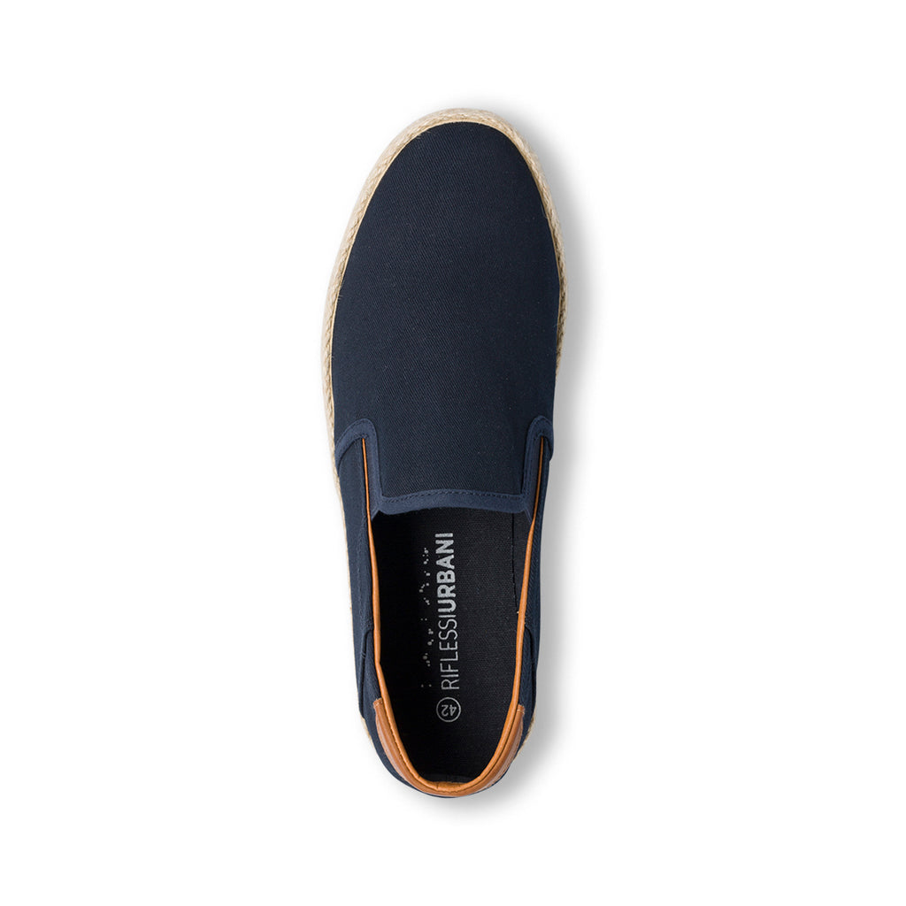 Espadrillas Slip-on uomo blu navy Riflessi Urbani