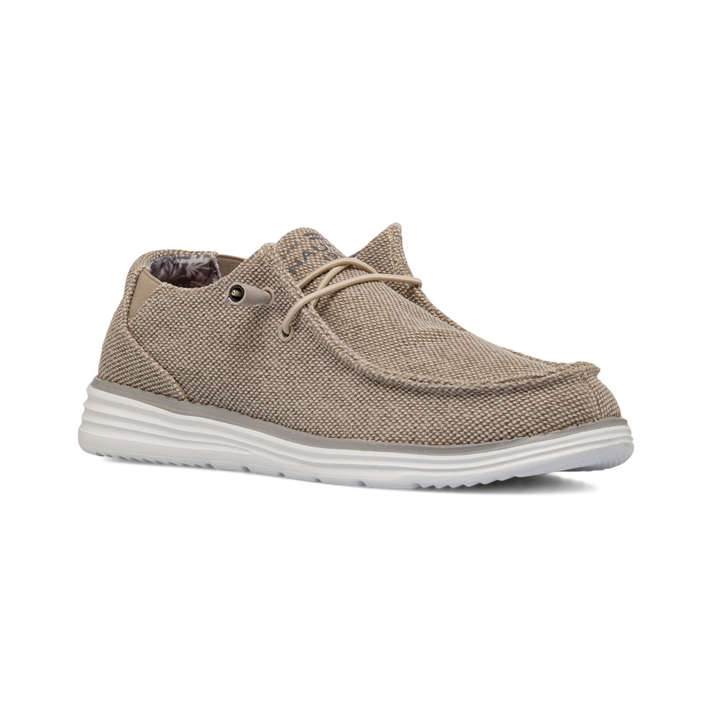 Slip-on casual beige da Uomo in tessuto canvas Nautica