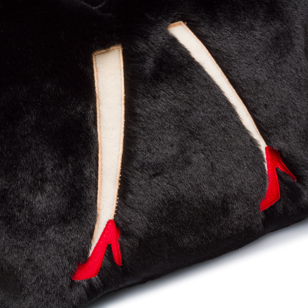 Borsa a Spalla in Pelliccia sintetica con dettaglio Gambe Swish Jeans