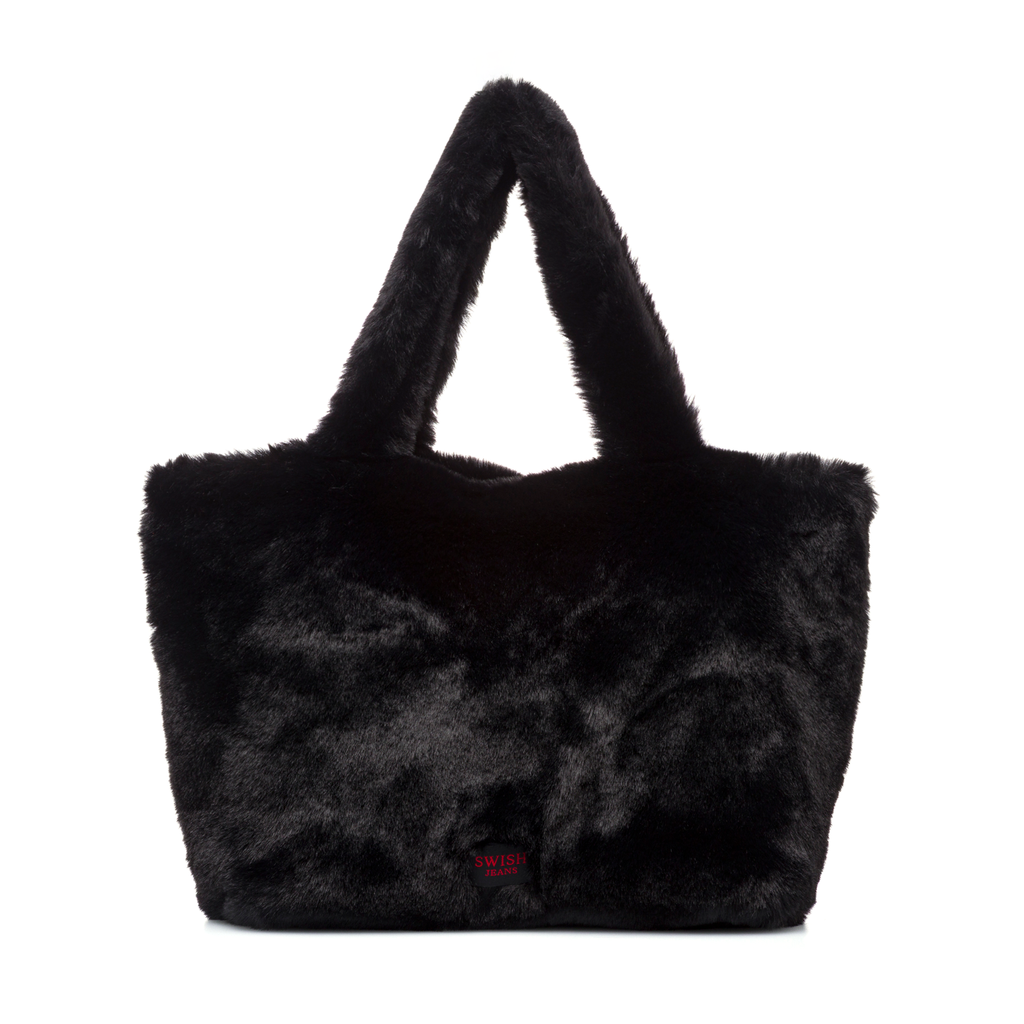 Borsa a Spalla in Pelliccia sintetica con dettaglio Gambe Swish Jeans