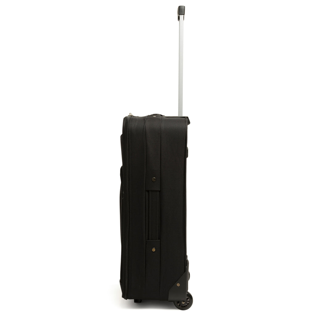Trolley medio nero in tessuto Govago