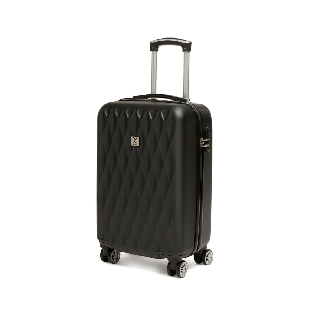 Trolley bagaglio a mano nero in ABS Romeo Gigli