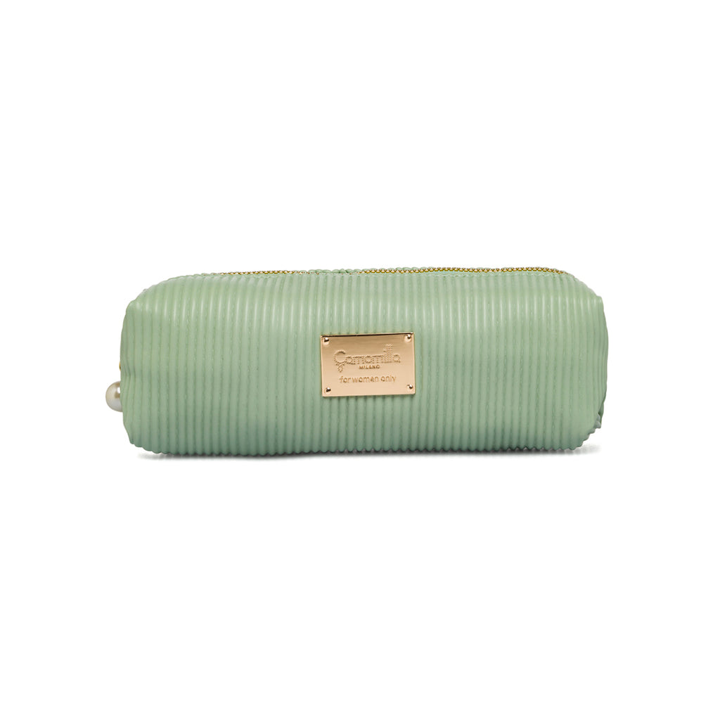 Astuccio effetto plisse verde menta da donna  Camomilla Milano