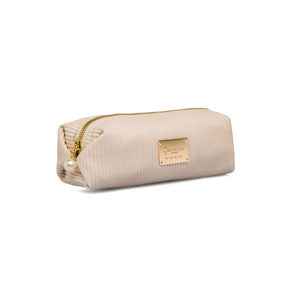 Astuccio effetto plisse bianco latte da donna  Camomilla Milano