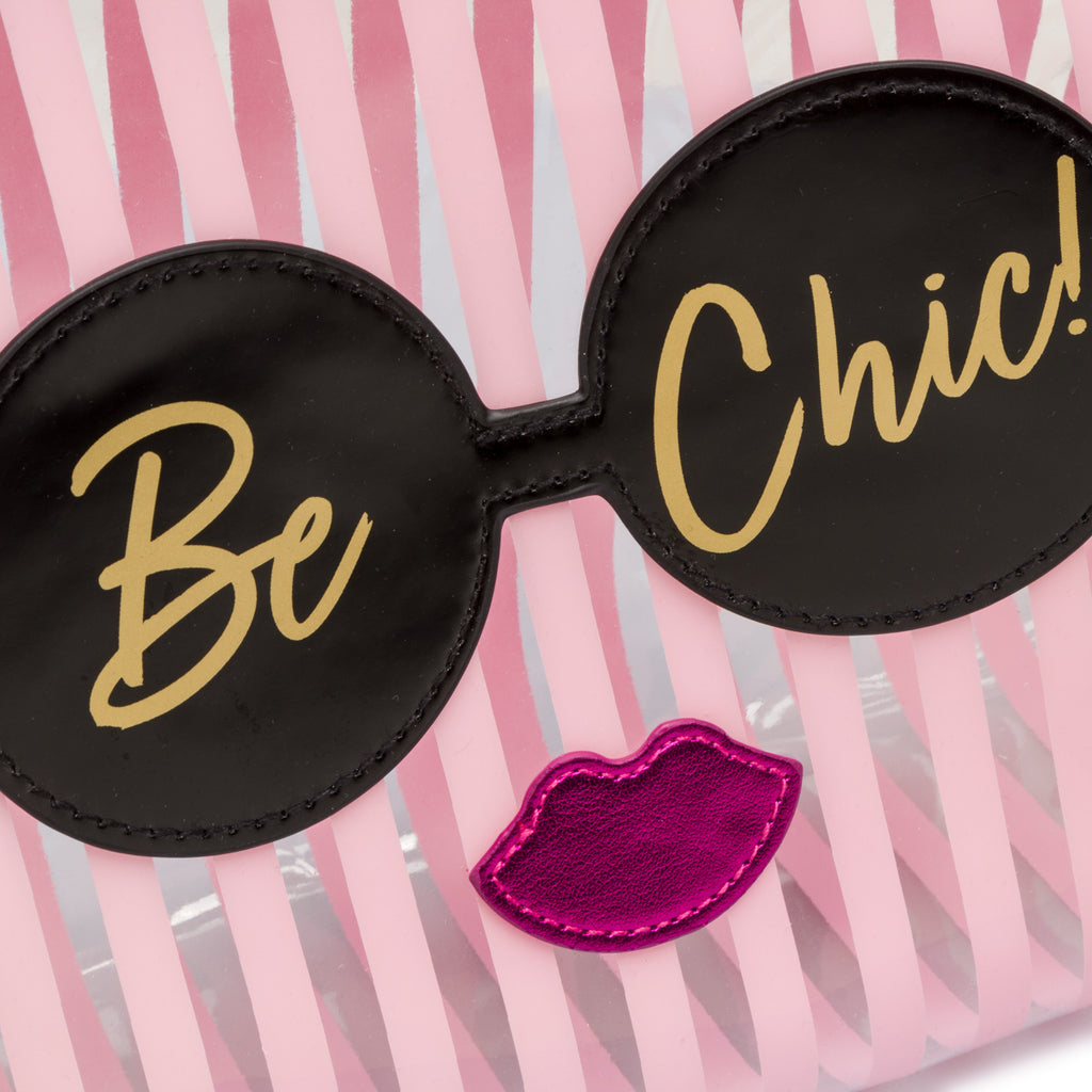 Busta beauty case con manici rosa Camomilla Milano Be Chic