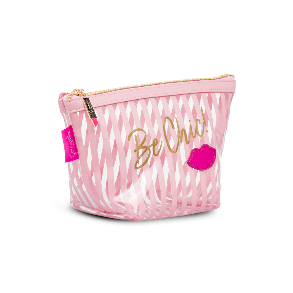 Beauty case busta da donna rosa Camomilla Milano Be Chic