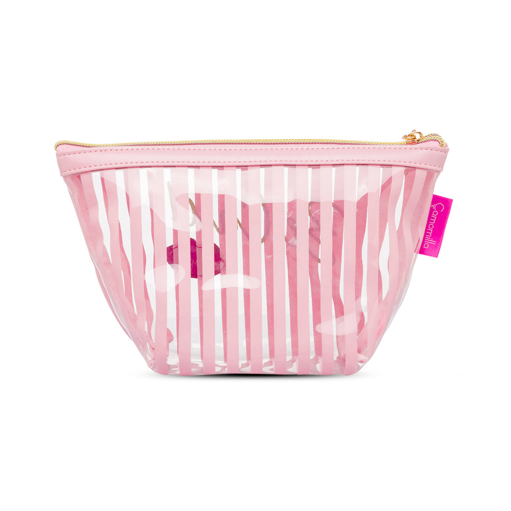 Beauty case busta da donna rosa Camomilla Milano Be Chic