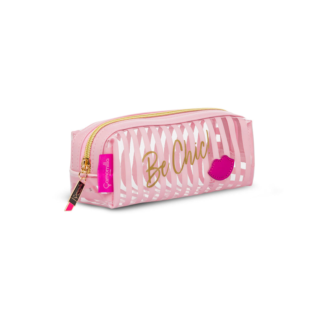 Astuccio beauty case rosa da donna Camomilla Milano Be Chic