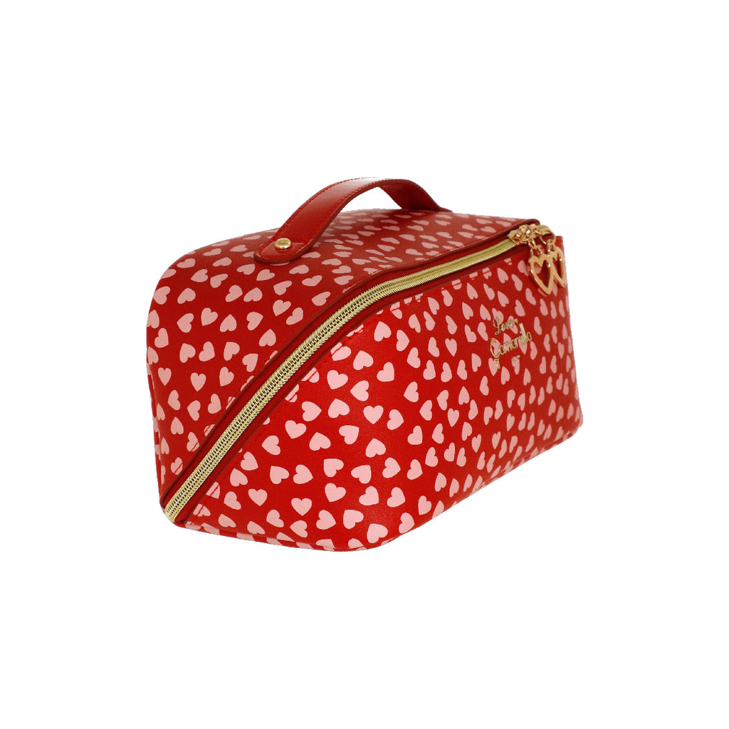 Beauty case rosso da Donna con cuori Camomilla Milano
