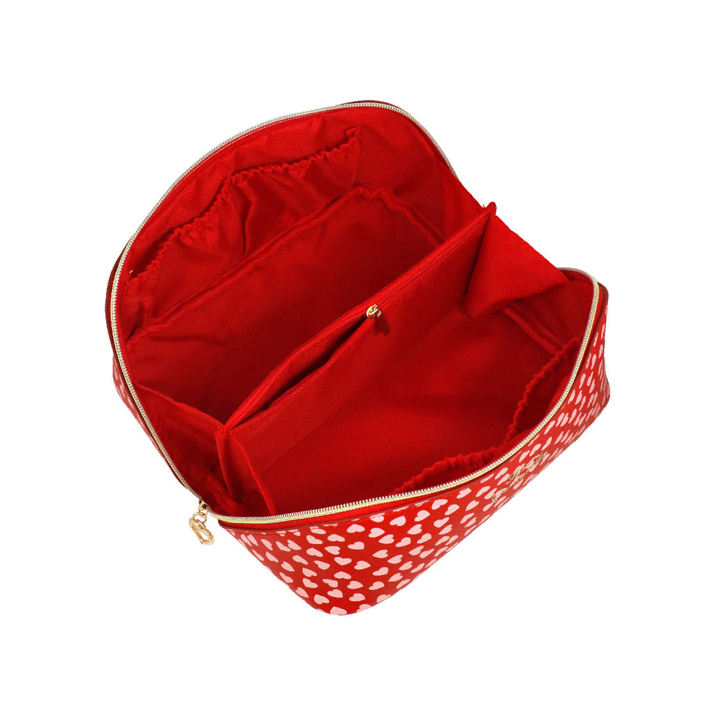 Beauty case rosso da Donna con cuori Camomilla Milano