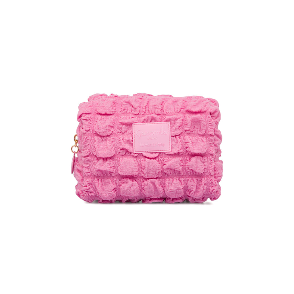 Beauty Case porta oggetti Rosa da Donna con logo Camomilla Milano