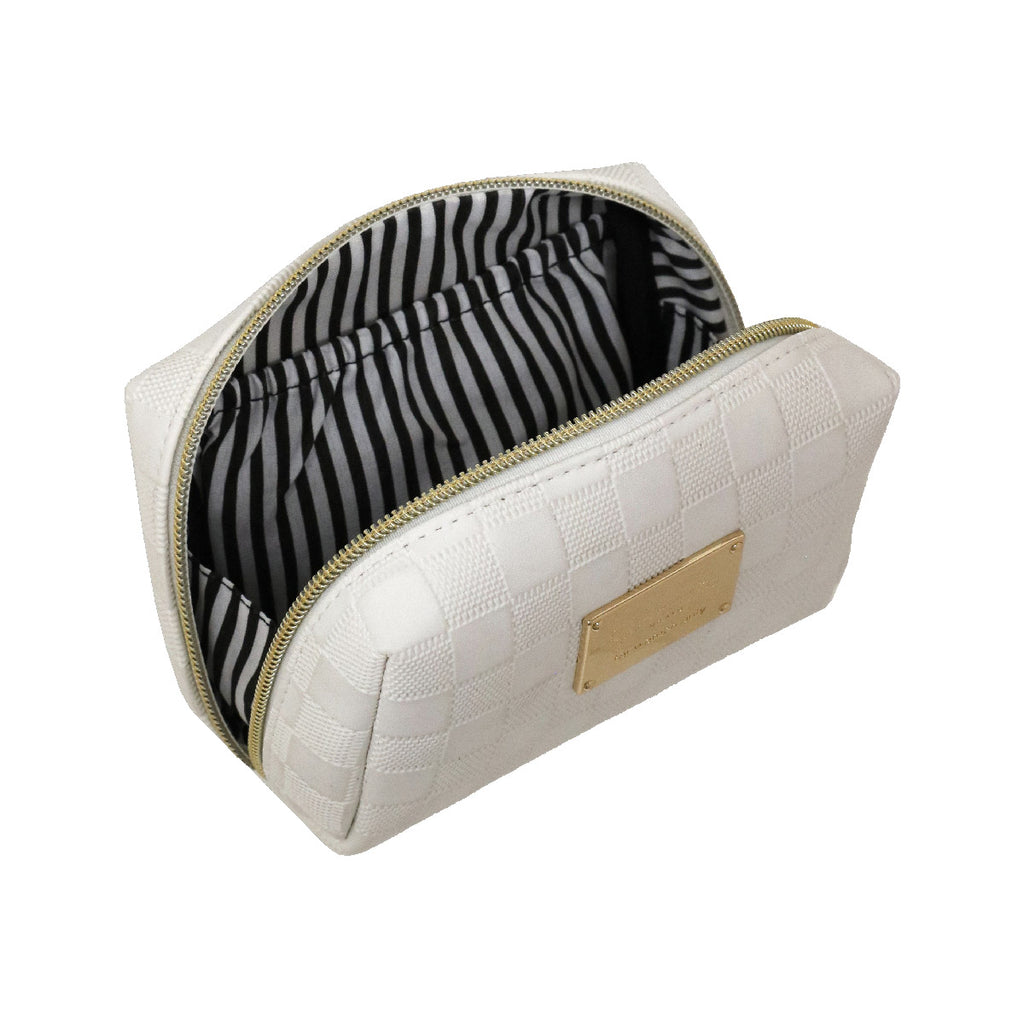 Beauty case Bianco da Donna con motivo a quadri Camomilla Milano