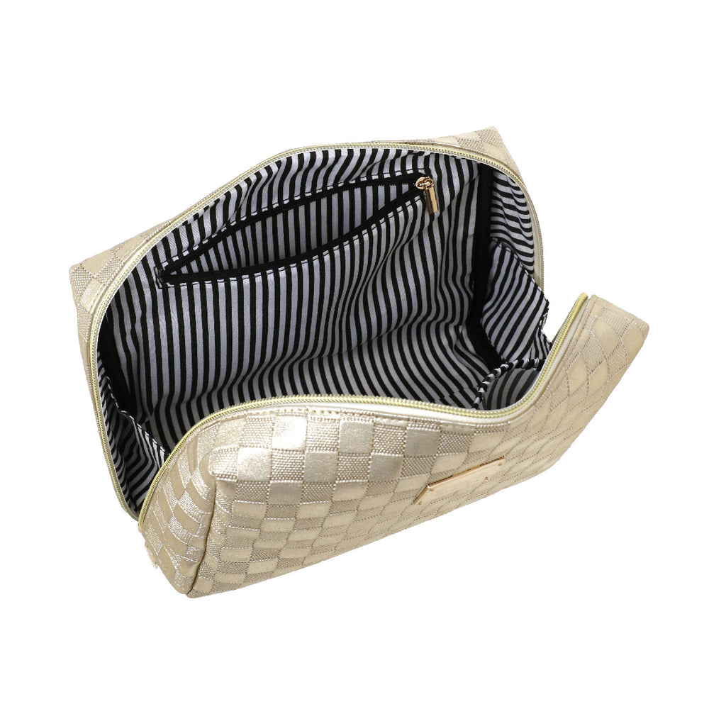 Beauty case dorato da Donna con logo Camomilla Milano