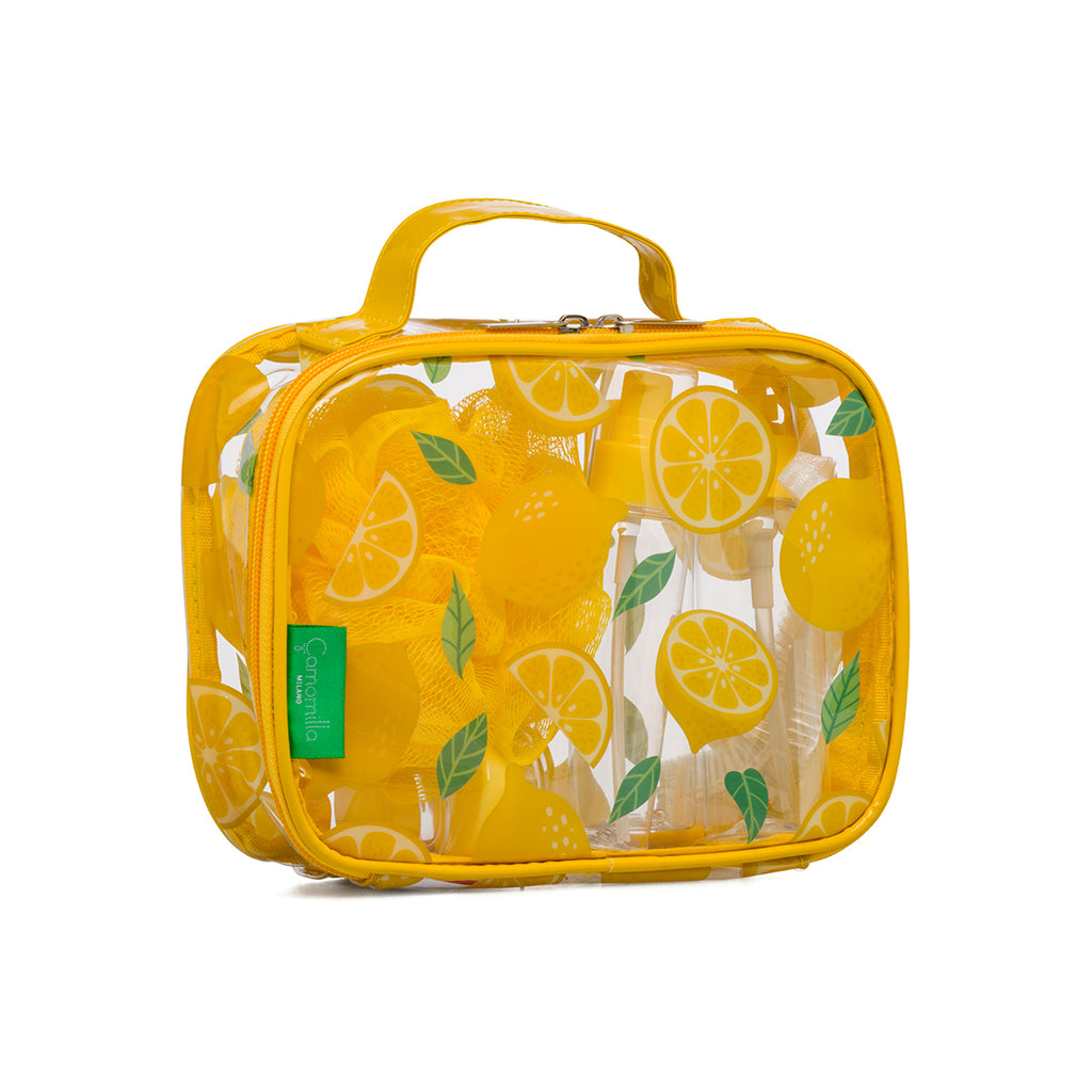 Beauty Case multicolore con limoni Camomilla Milano