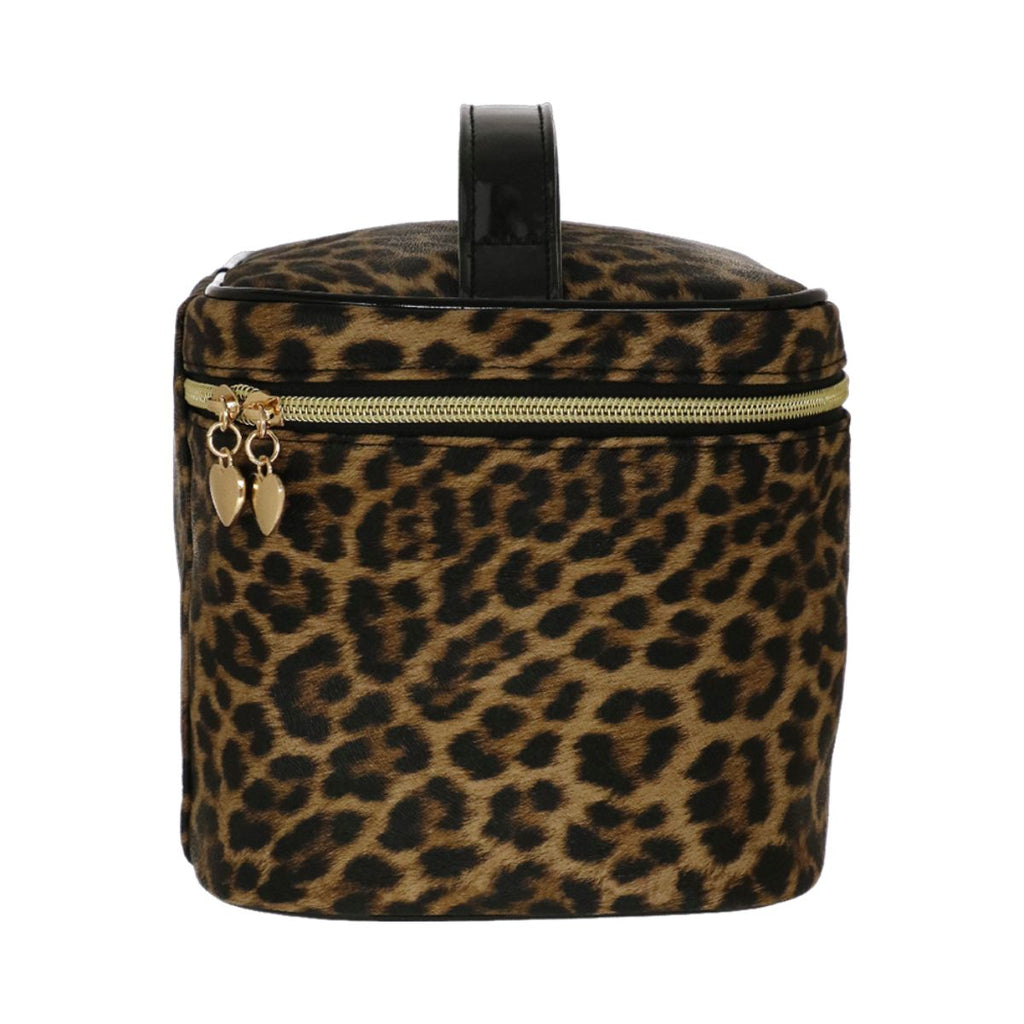 Beauty Case da donna Love stampa leopardata con zip dorata Camomilla Milano