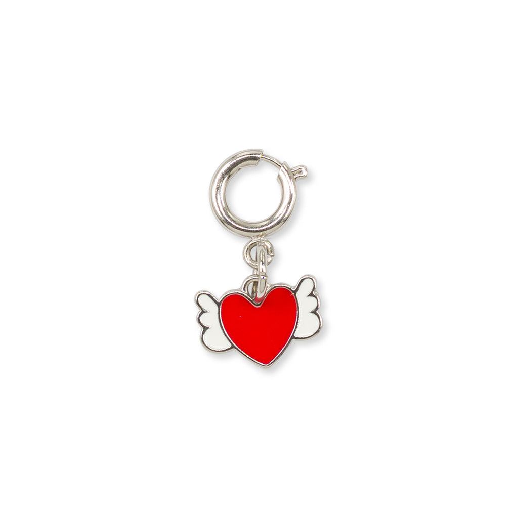 Charm Cuore con Ali rosso e argento accessorio decorativo Lora Ferres