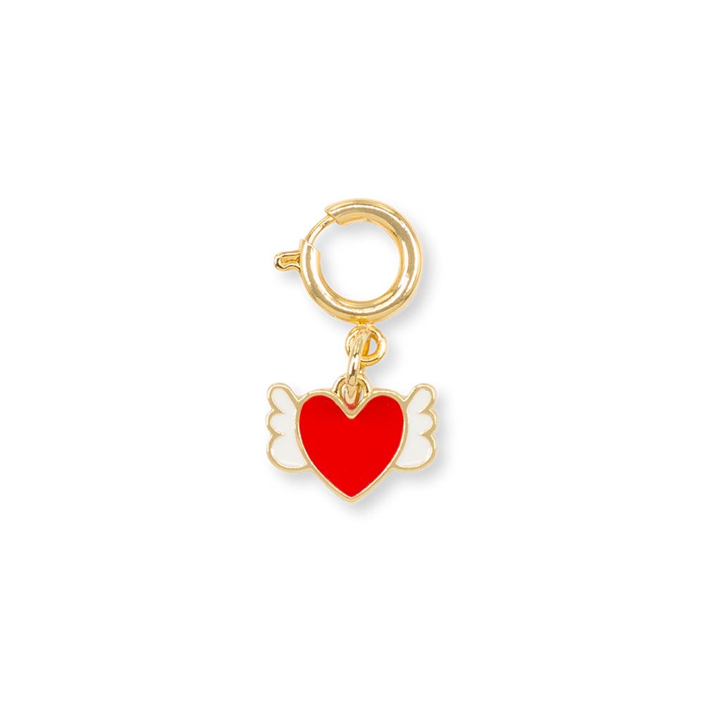 Charm Cuore con Ali rosso e oro accessorio decorativo Lora Ferres