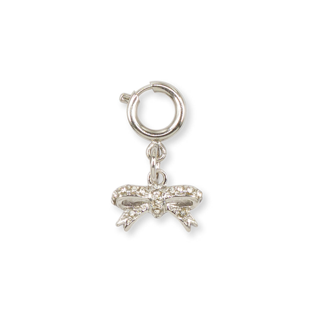 Charm Fiocco strass argento accessorio chic decorativo Lora Ferres