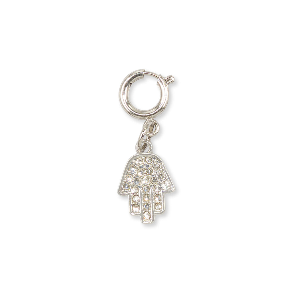 Charm Mano di Fatima strass argento portafortuna Lora Ferres
