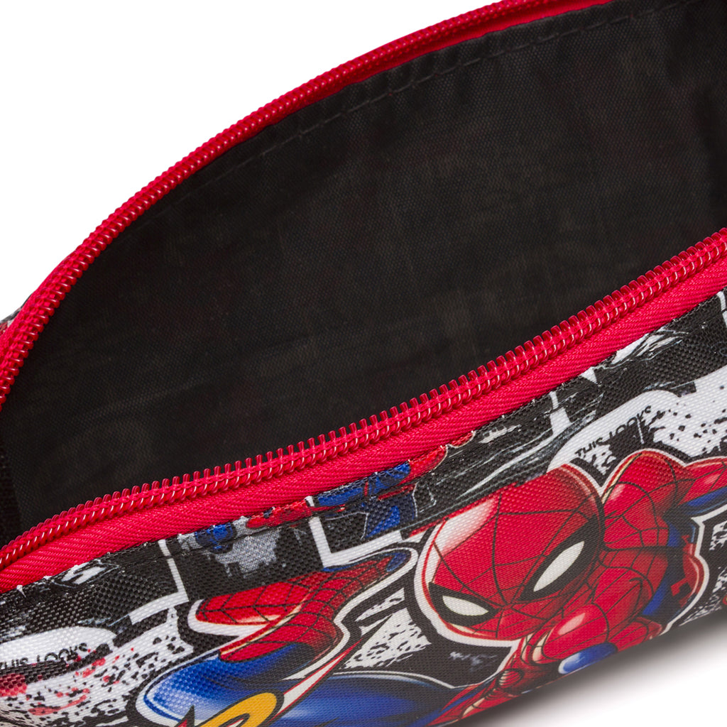 Astuccio Marvel Spider-Man  Nero e rosso con stampa dinamica