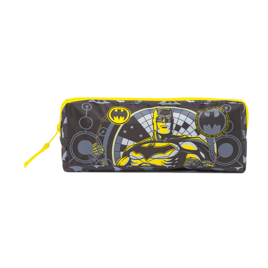 Astuccio Batman Nero e giallo con stampa supereroe DC Comics