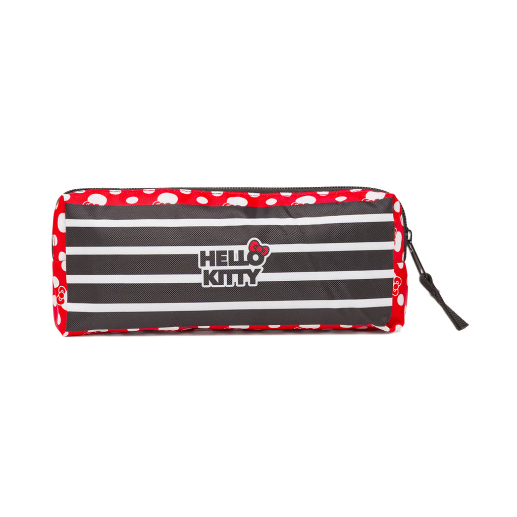 Astuccio Hello Kitty Rosso e nero a pois con stampa pois