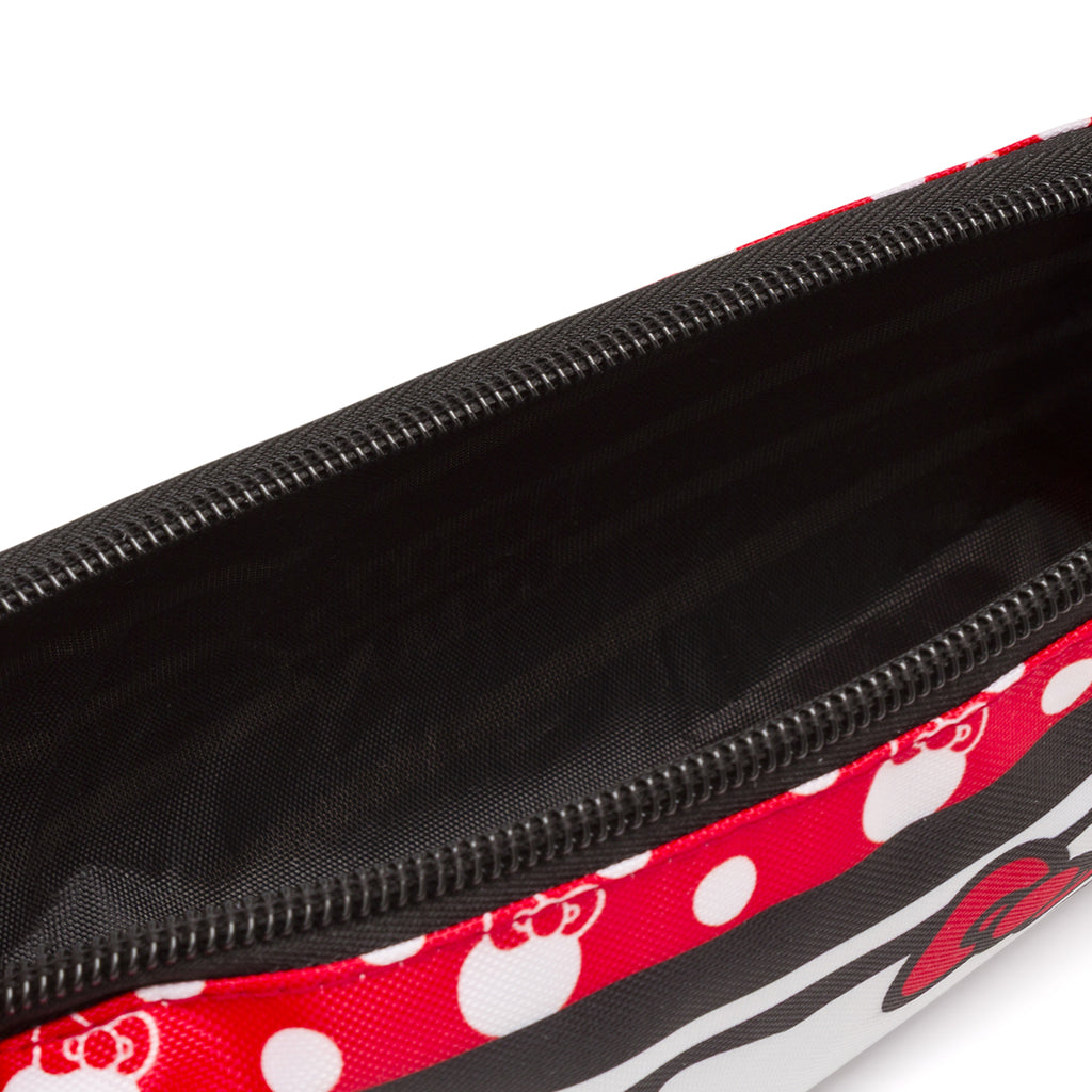 Astuccio Hello Kitty Rosso e nero a pois con stampa pois