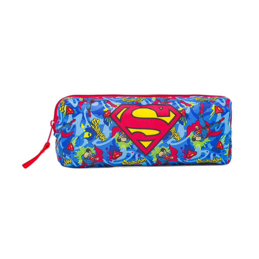 Astuccio Superman Blu e rosso con logo Supereroe DC Comics