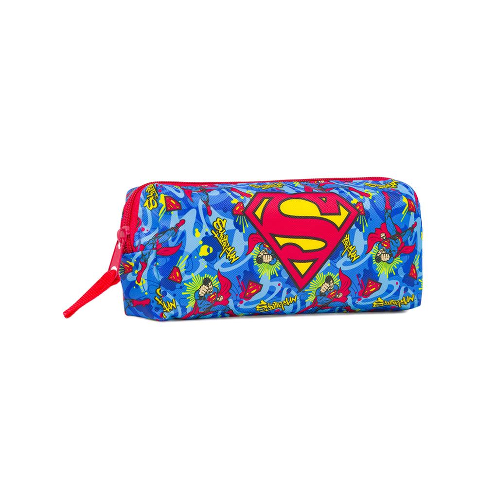 Astuccio Superman Blu e rosso con logo Supereroe DC Comics