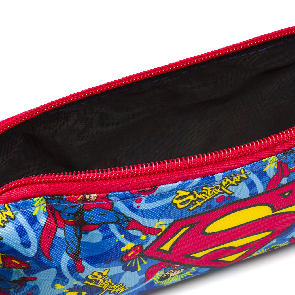 Astuccio Superman Blu e rosso con logo Supereroe DC Comics