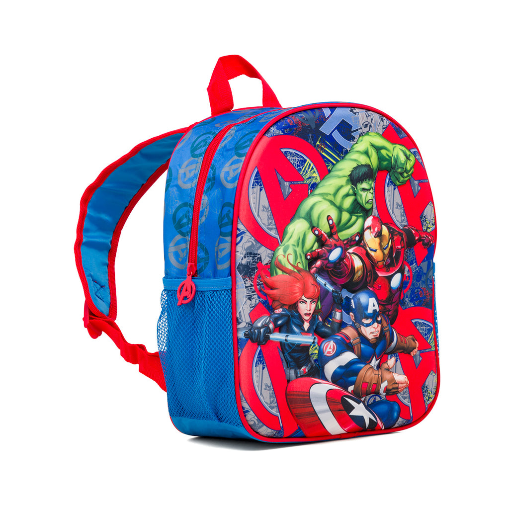 Zaino piccolo da scuola con dettaglio in rilievo Avengers